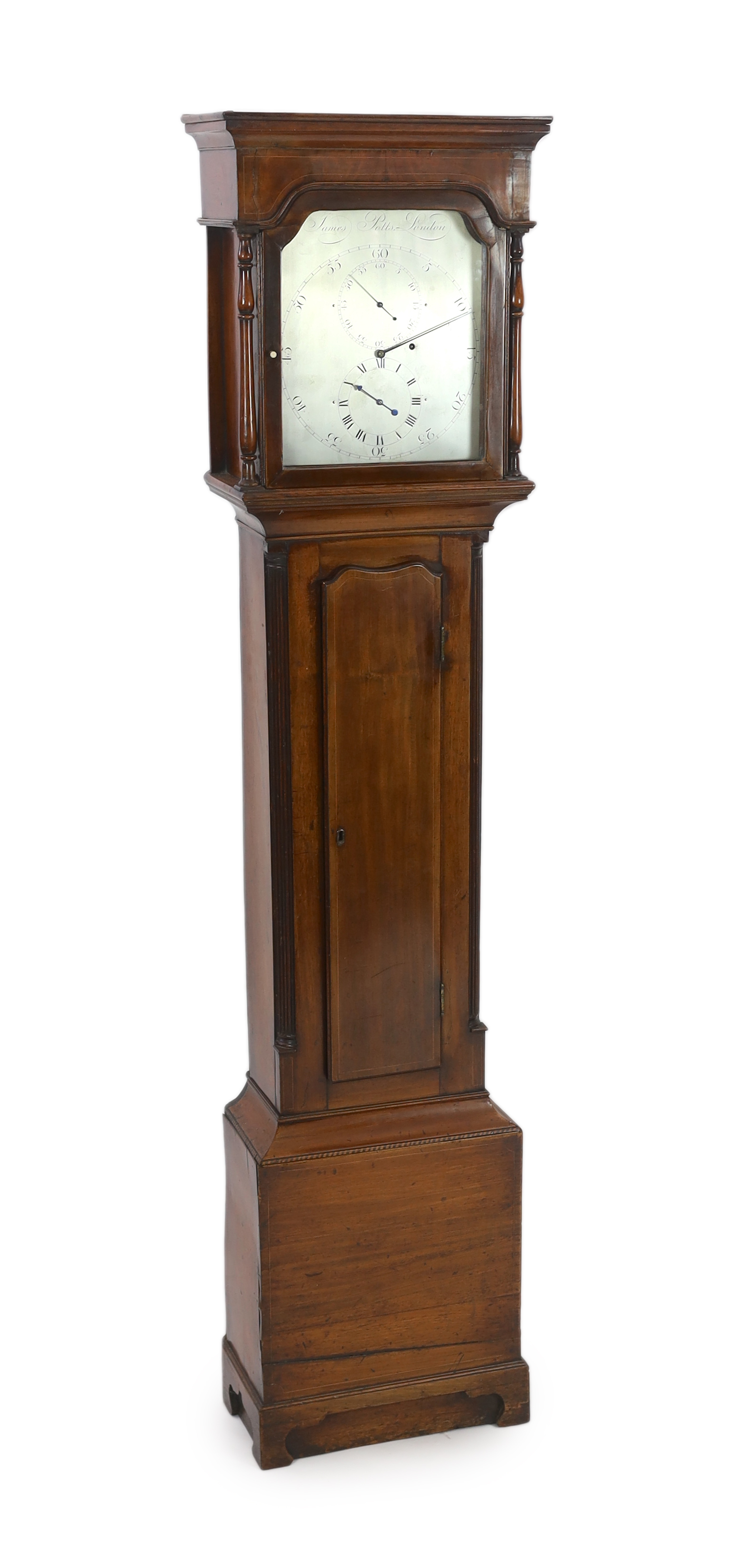 James Potts of London. A Regency mahogany cased regulator